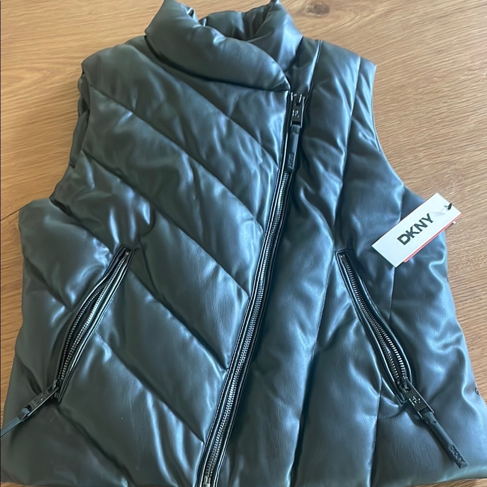 DKNY  Black Puffer Vest